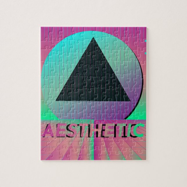 vaporwave aesthetic jigsaw puzzle (Vertical)