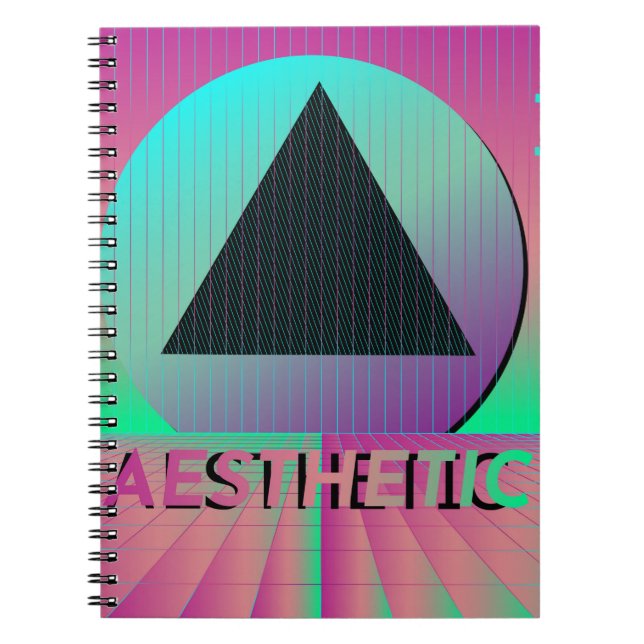 vaporwave aesthetic notebook (Front)