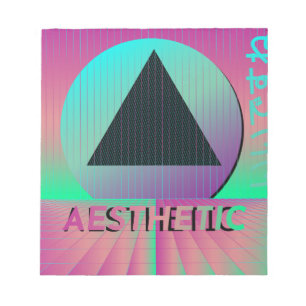 vaporwave aesthetic notepad