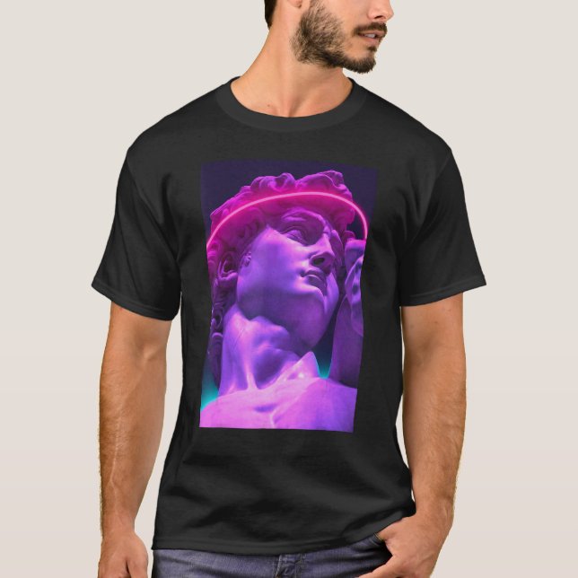 Vaporwave Aesthetic Outrun Retro 80s Synthwave Ret T-Shirt (Front)