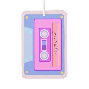 Vaporwave Aesthetic Retro Pink 90s Audio Cassette Car Air Freshener