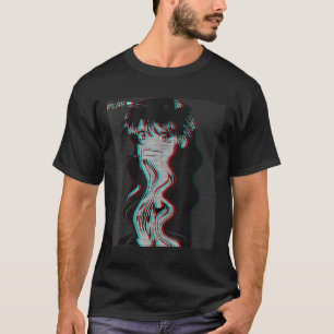 Vaporwave Aesthetic Sad Anime Girl Retro Eboy Egir T-Shirt