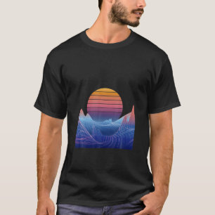 Vaporwave Aesthetic Sunset Mountains Retro 2022 T-Shirt