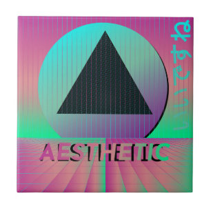 vaporwave aesthetic tile
