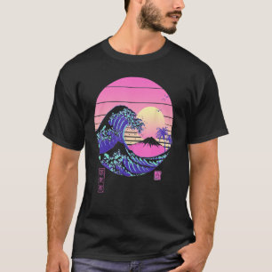Vaporwave Aesthetic Wave Off Kanagawa Japanese Ret T-Shirt