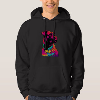 Vaporwave American Staffordshire Terrier Mom Futur Hoodie