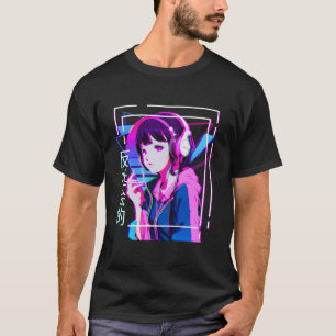Vaporwave Anime Girl Japanese Indie Alt Aesthetic T-Shirt