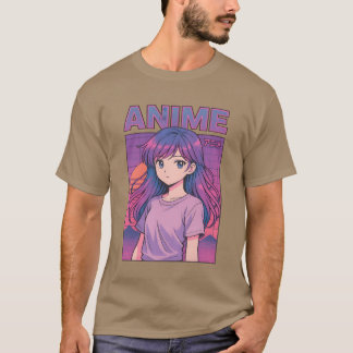 Vaporwave Anime Sunset boy T-Shirt