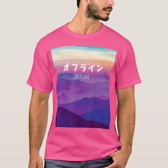 Vaporwave Art For Cyber Punk Offline T-Shirt (Front)