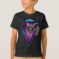 Vaporwave Astronaut Space Art Monkey Banana