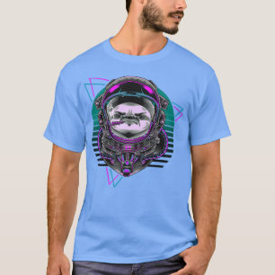 Vaporwave Astronaut Synthwave 80s Art Sloth Retro T-Shirt