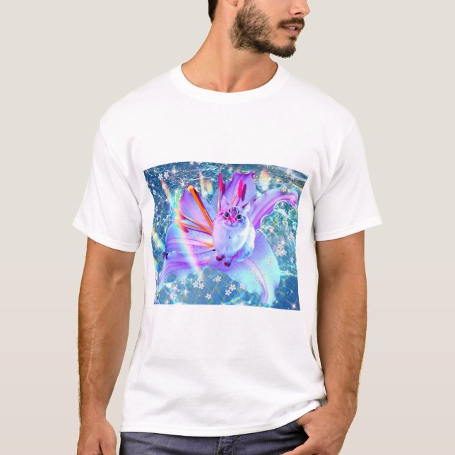 Vaporwave Cat - T-shirt  (Front)