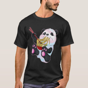 Vaporwave Cute Panda Bear Pastel Goth Ramen T-Shirt