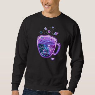 Vaporwave Galaxy Cup Japanesecup Of Galaxy Tea Sweatshirt