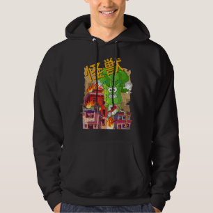 Vaporwave Glitch Aesthetic Style Vegetarian City K Hoodie