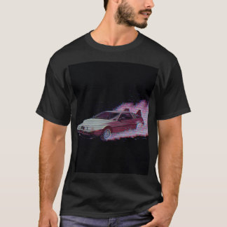 Vaporwave Glitch Car Tee - 80s Ride