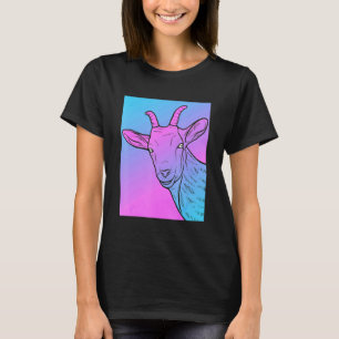Vaporwave Goat Aesthetic Pastel Goth Goat T-Shirt
