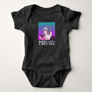 Vaporwave Japan Fashion Sad Gaming Anime Girl Baby Bodysuit