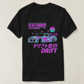 Vaporwave Japan Jdm Car Vehicle Drift For Motor Ra T-Shirt