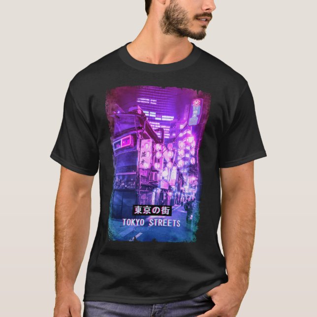 Vaporwave Japan Street Fashion Tokyo Streets T-Shirt (Front)