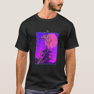 Vaporwave Japanese Cherry Blossom Japan Sakura Flo T-Shirt