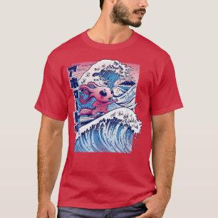 Vaporwave Kanagawa Great Wave Japan T-Shirt
