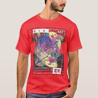 Vaporwave Koi Fish Japan Sakura Carp Breeder T-Shi T-Shirt