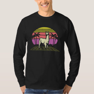 Vaporwave Llama Synthwave Retro Vintage Sunset Pal T-Shirt