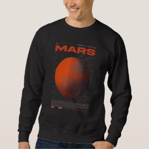 Vaporwave Mars Solar System Planet Outer Space Ast Sweatshirt