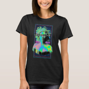 Vaporwave Medusa Mythology Gorgon in Greek Medusa  T-Shirt