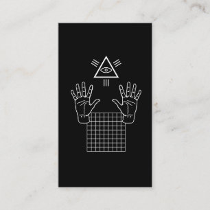 Vaporwave Occult Illuminati Gift Business Card