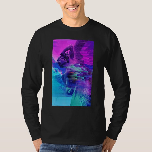 Vaporwave Outrun Retrowave Synthwave Retro 80s Aes T-Shirt (Front)