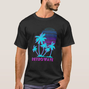 Vaporwave Retro 1980s 1990s Retrowave Palm Trees T-Shirt