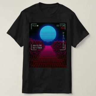 Vaporwave Sunset Landscape T-Shirt