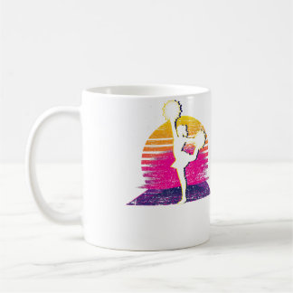 Vaporwave Synthwave 90S Art Cheerleading Cheerlead Coffee Mug