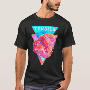 Vaporwave Tendies Chicken Tenders Japanese Kanji A T-Shirt