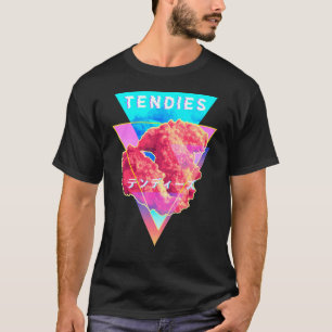 Vaporwave Tendies Chicken Tenders Japanese Kanji C T-Shirt