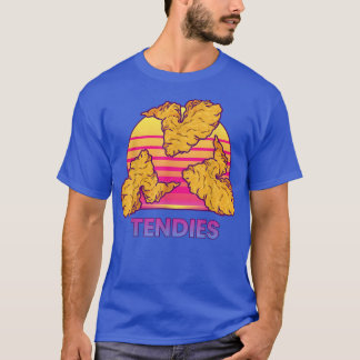 Vaporwave Tendies Chicken Tenders Japanese Kanji  T-Shirt