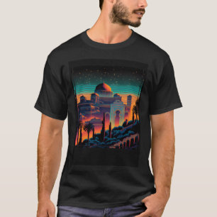 Vaporwave The Alhambra Granada Spain Retro 80s T-Shirt