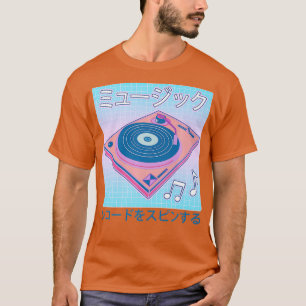 Vaporwave Vinyl Record Synthwave 80s Pastel DJ T-Shirt