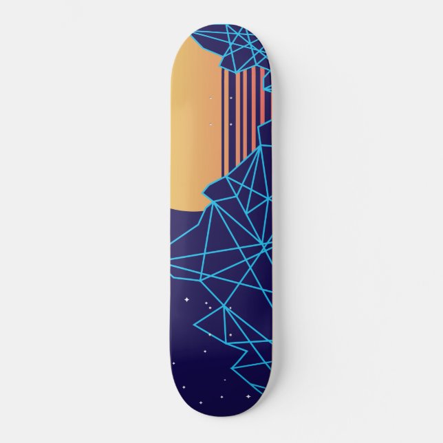 Vaporwaved Skateboard (Front)