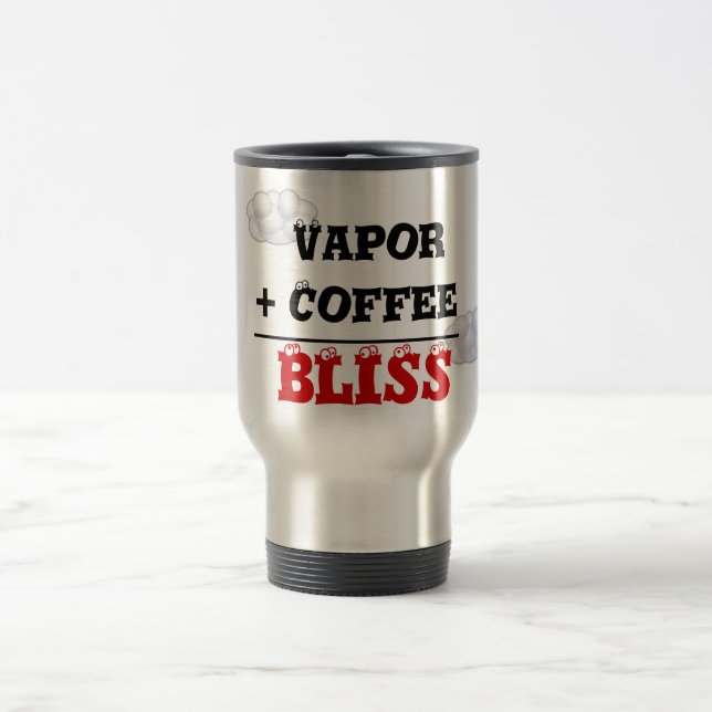 Vapour + Coffee = Bliss Travel Mug (Center)