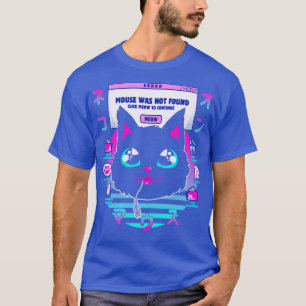 Vapour Wave Cat Mouse Not Found by Tobe Fonseca T-Shirt
