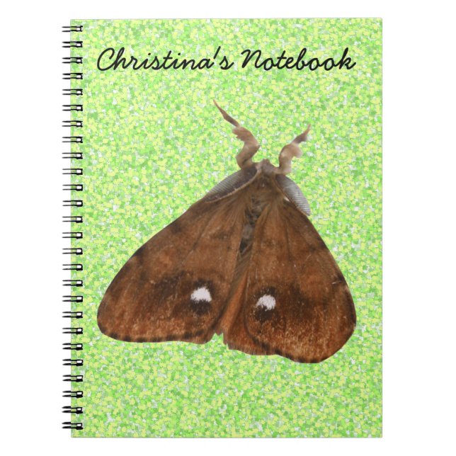 Vapourer Moth Customisable Notebook (Front)