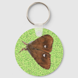 Vapourer Moth Keychain