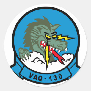 VAQ-130 Zappers Classic Round Sticker
