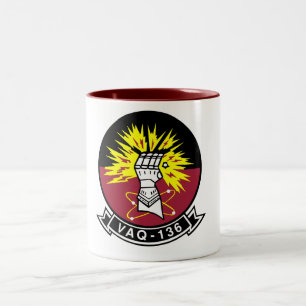 VAQ-136 Gauntlets Two-Tone Coffee Mug