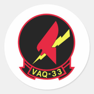 VAQ-33 Firebirds Classic Round Sticker