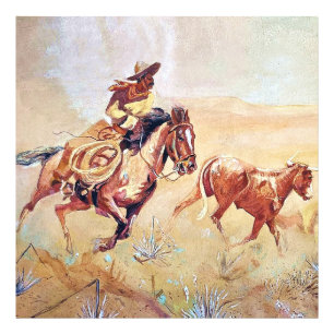 Vaquero Painting by Eward Borein Photo Print
