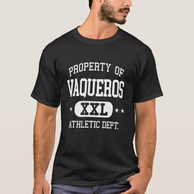 Vaqueros Retro Athletic Property Dept T-Shirt (Front)